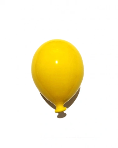 Palloncino Giallo H. 10 cm in Ceramica
