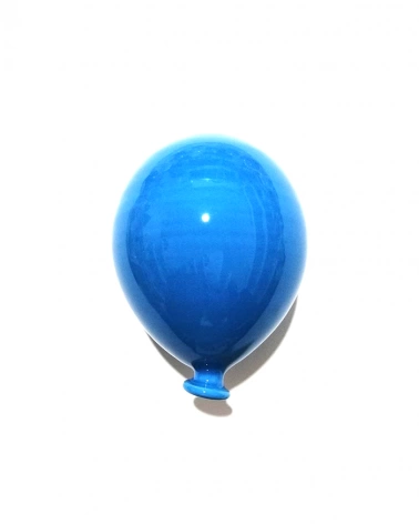 Palloncino Turchese H. 10 cm in Ceramica