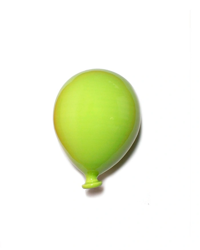 Palloncino Verde Lime H. 10 cm in Ceramica