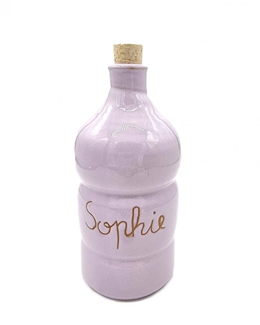 Bottiglia Glicine 500 ml Personalizzata "Sophie" in Ceramica
