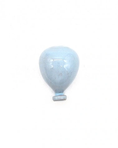 Palloncino 3D Celeste H. 6 cm in Ceramica