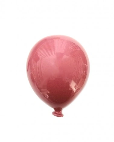 Palloncino Rosa Antico H. 13 cm in Ceramica