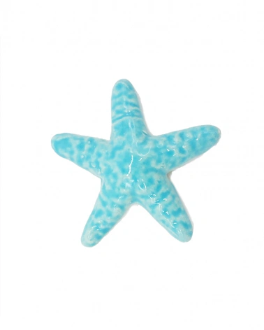 Stella Marina Verde Acqua H. 7 cm in Ceramica
