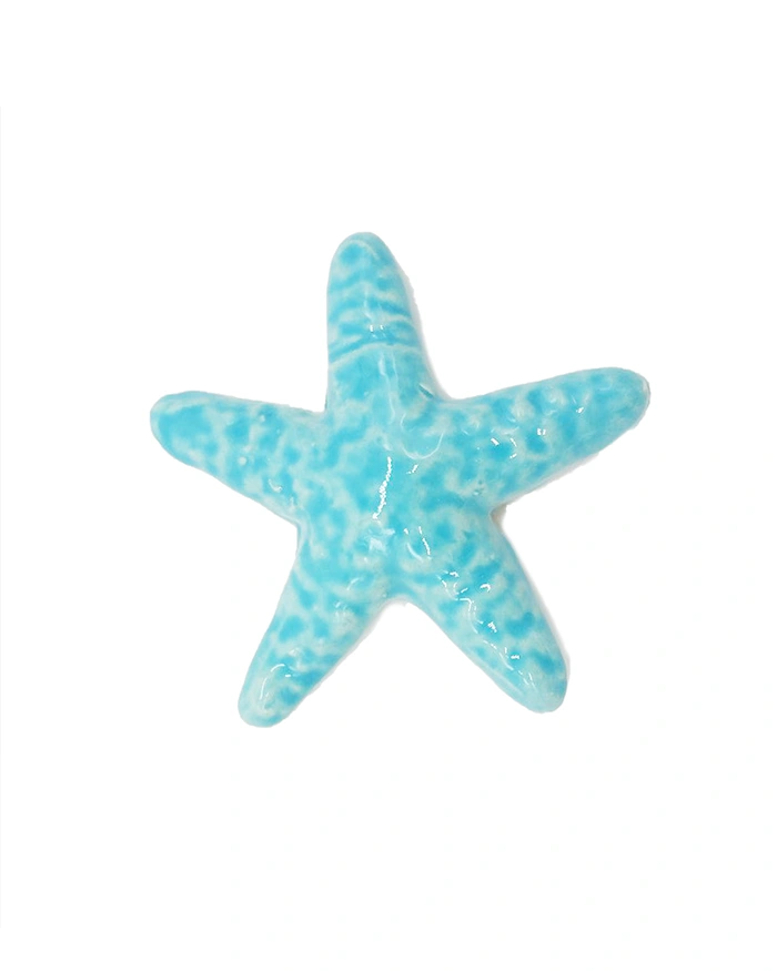 Stella Marina Verde Acqua H. 7 cm in Ceramica