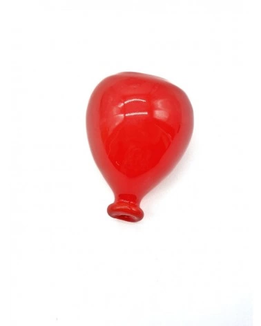 Palloncino 3D Rosso H. 6 cm in Ceramica
