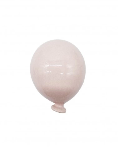 Palloncino Rosa H. 10 cm in Ceramica
