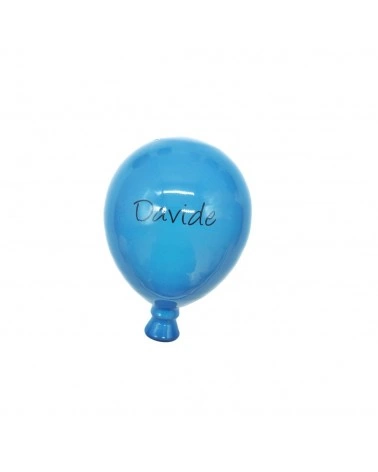 Palloncino Turchese Davide H. 10 cm in Ceramica