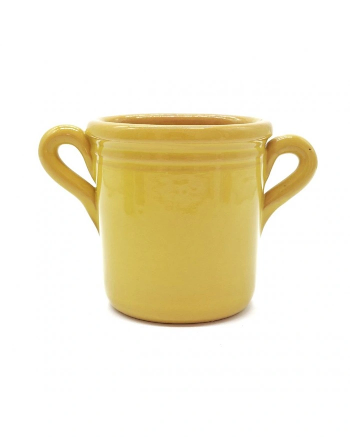 Capasa Da Parete Con Foro Giallo Zafferano H. 11 cm